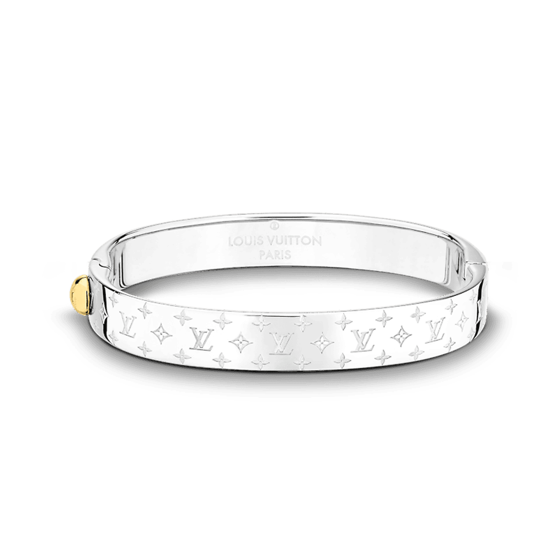 18K Louis Vuitton Nanogram Cuff Bracelet