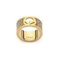18K Fendi Is Wide Ring