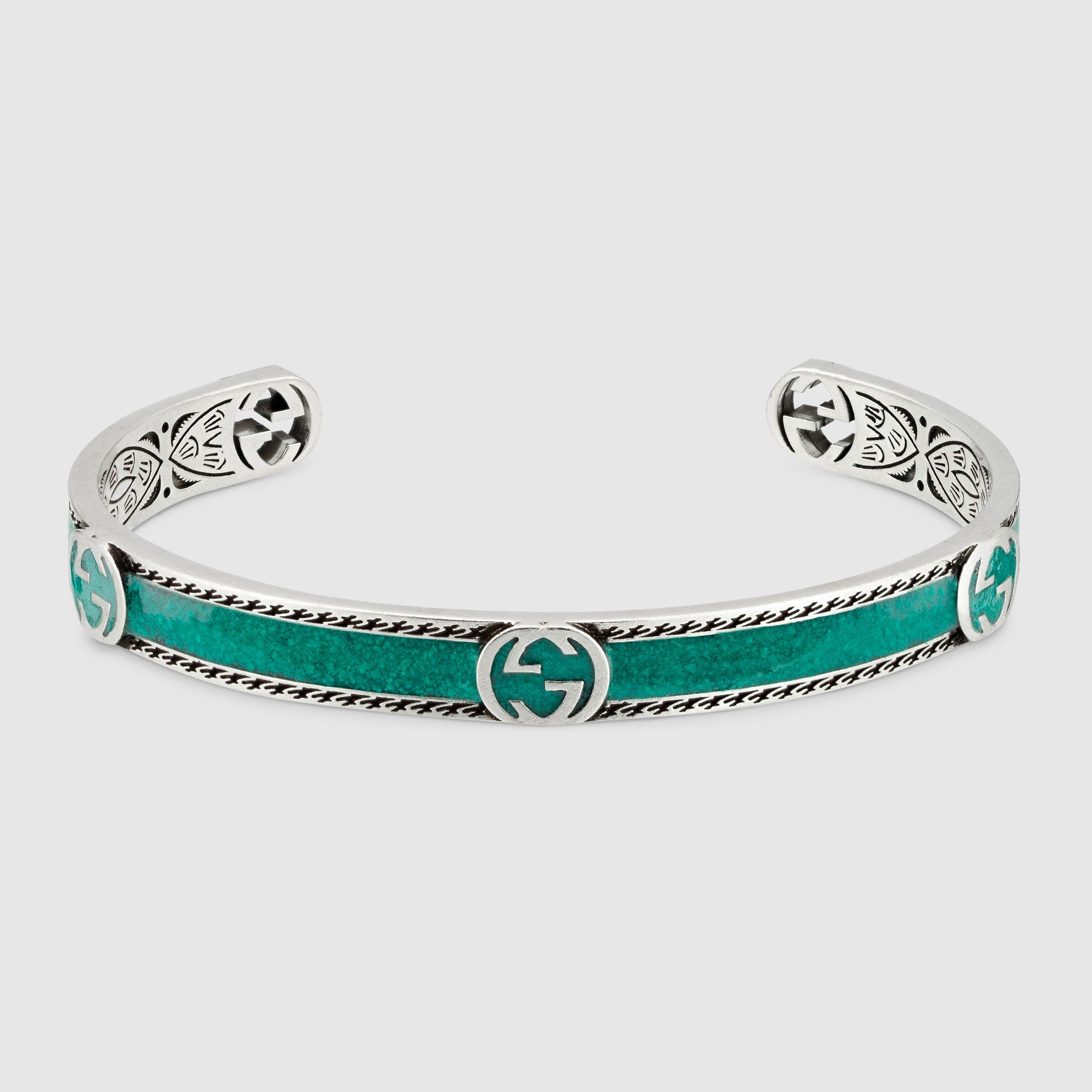 Double Gucci Interlocking Gucci Bangle Bracelet