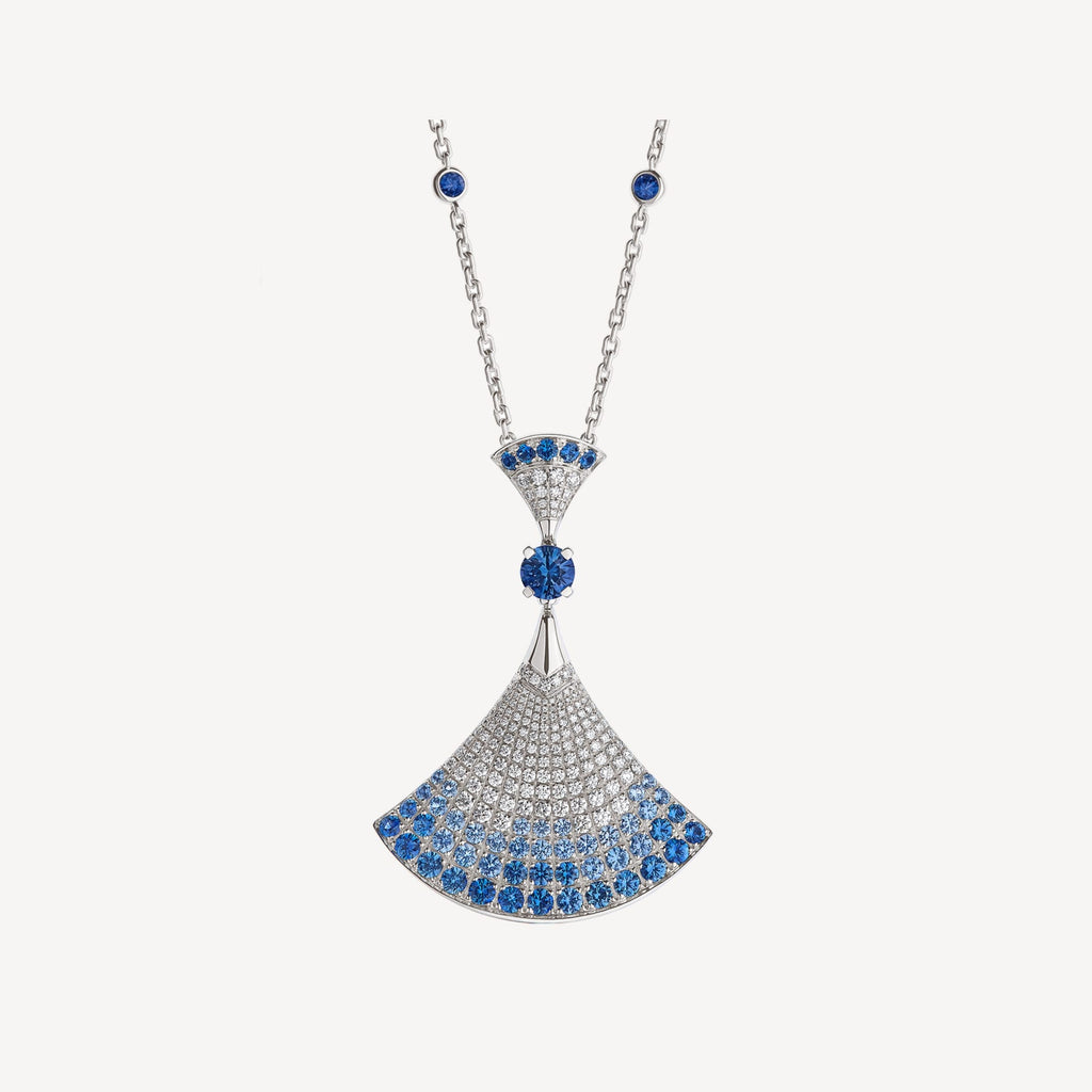 18K BVLGARI DIVAS' DREAM Blue Diamonds Necklace