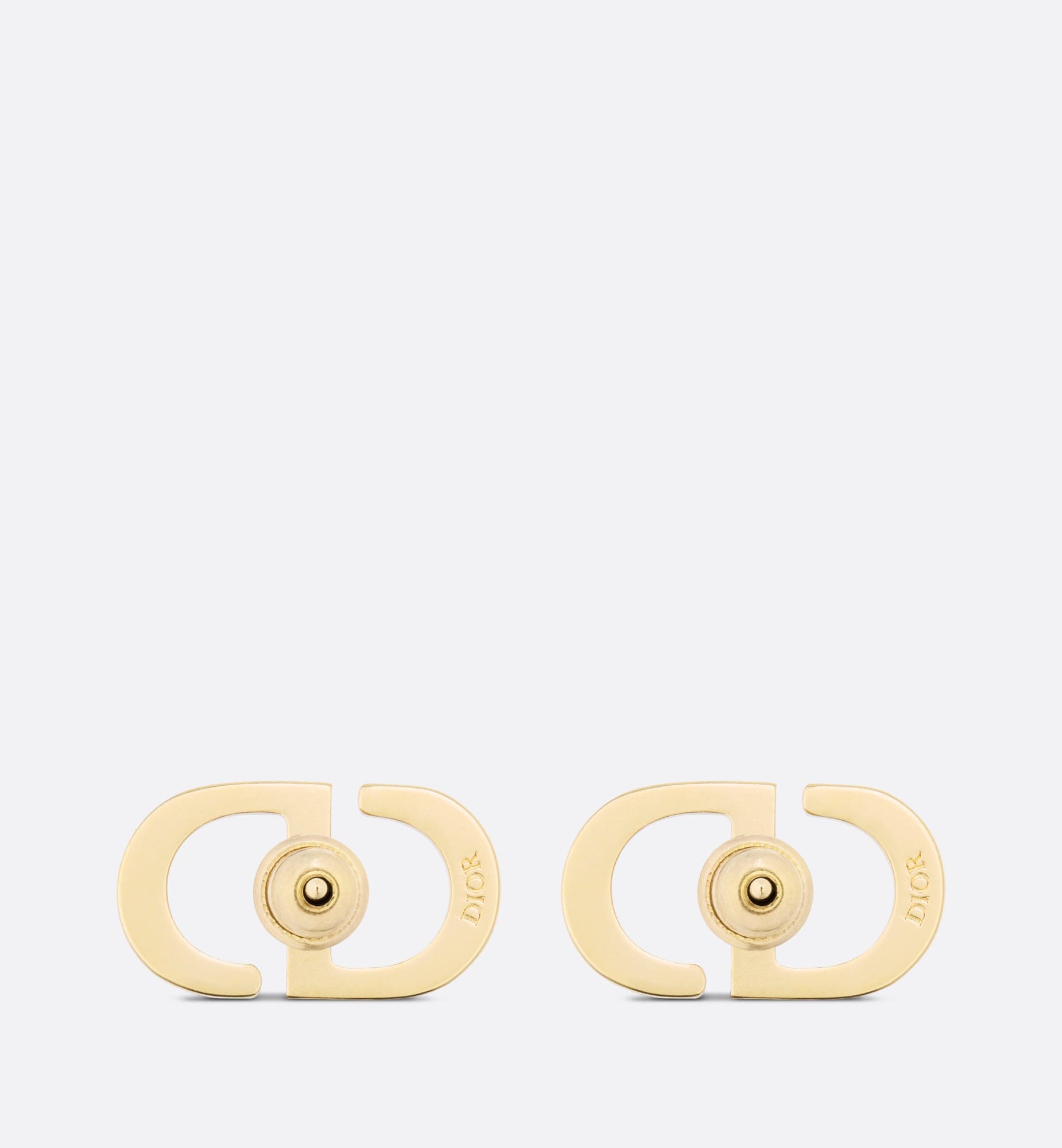 18K Petit Dior Stud Fuchsia Crystals Earrings