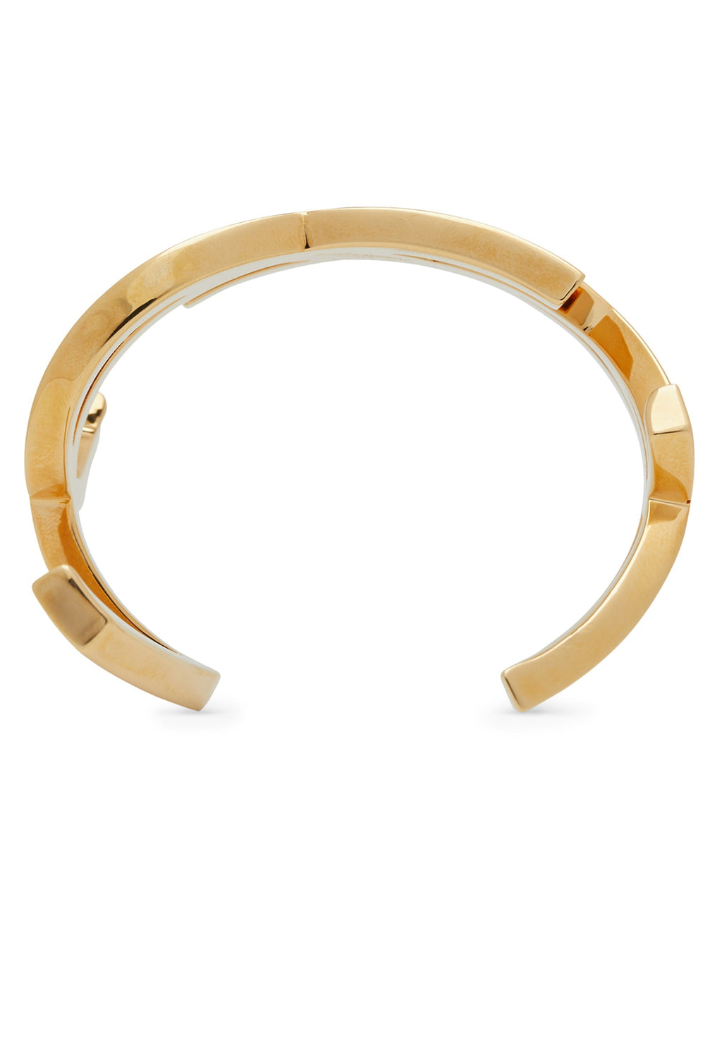 18K YSL Monogram Cuff Bracelet