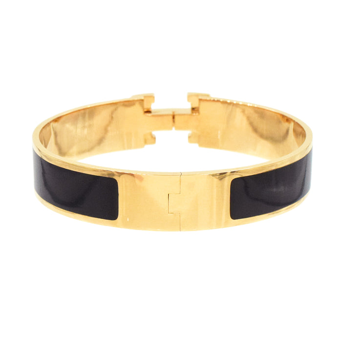 18K Clic Hermes Diamond Bracelet