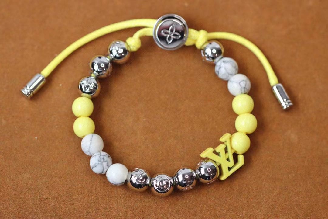18K Louis Vuitton Monogram Beads Yellow Bracelet