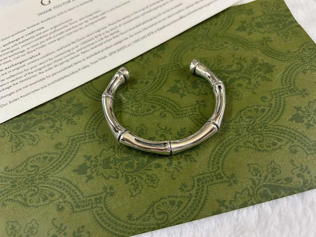 Double Gucci Bamboo Bangle Bracelet