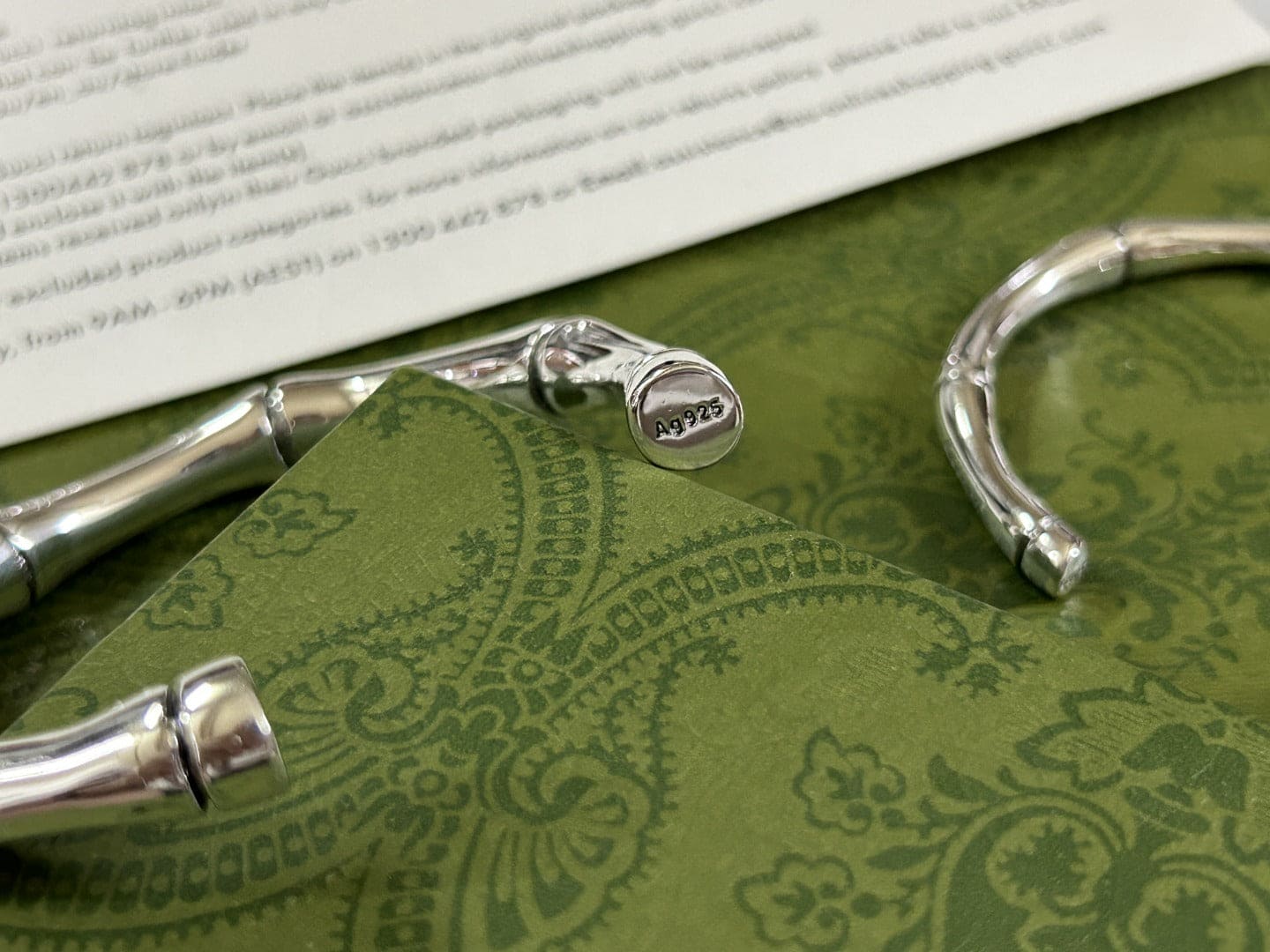 Double Gucci Bamboo Bangle Bracelet