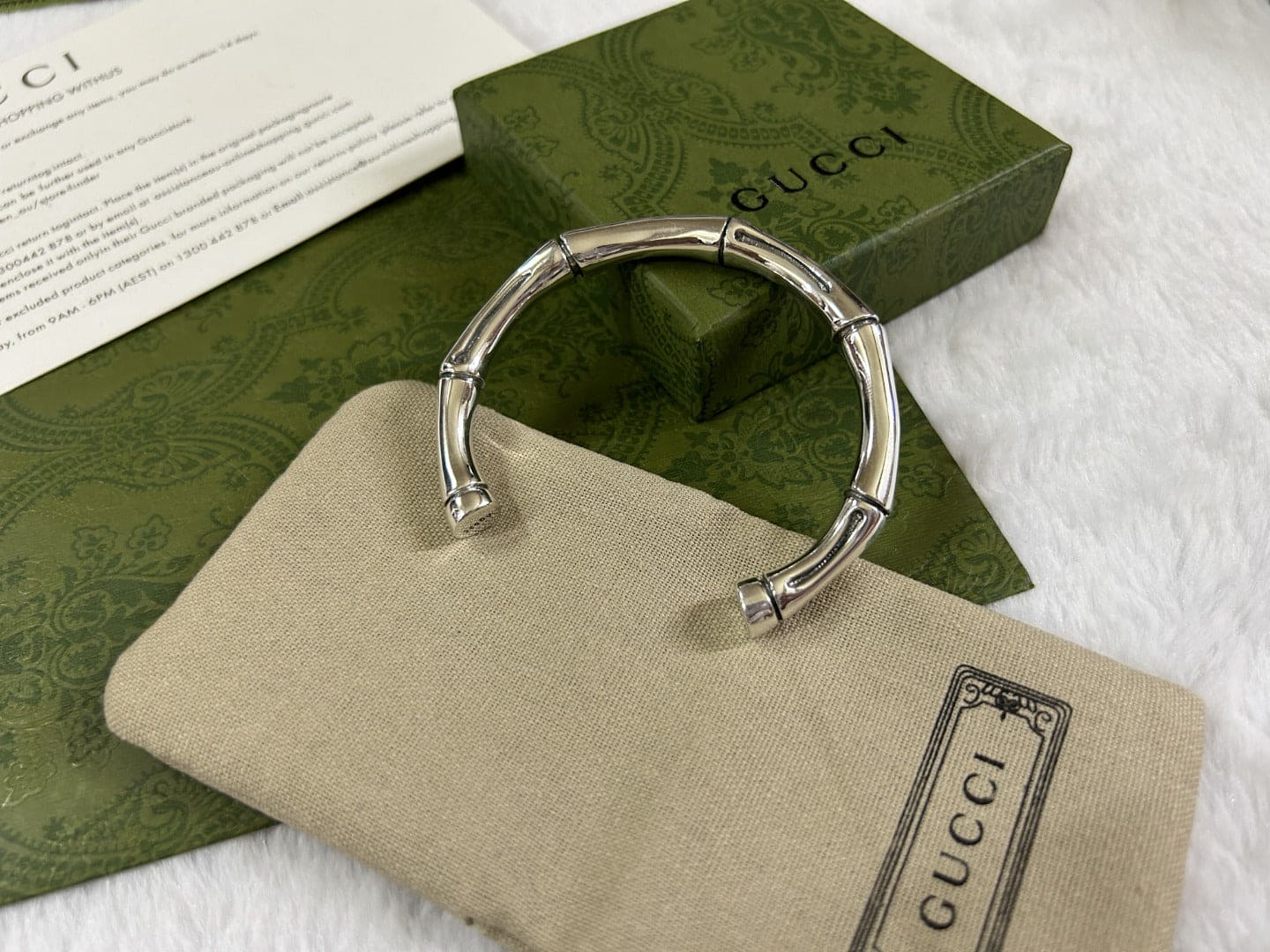 Double Gucci Bamboo Bangle Bracelet