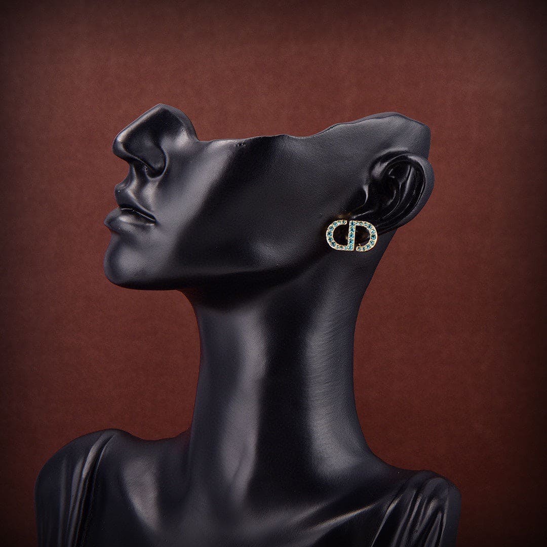 18K Petit Dior Stud Earrings