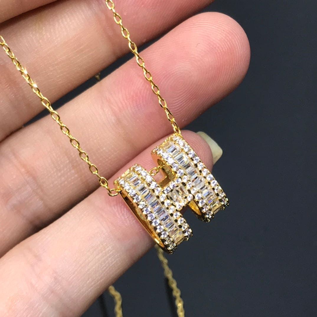 18K Hermes Diamonds Necklace