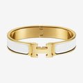 18K White Clic Hermes Bracelet
