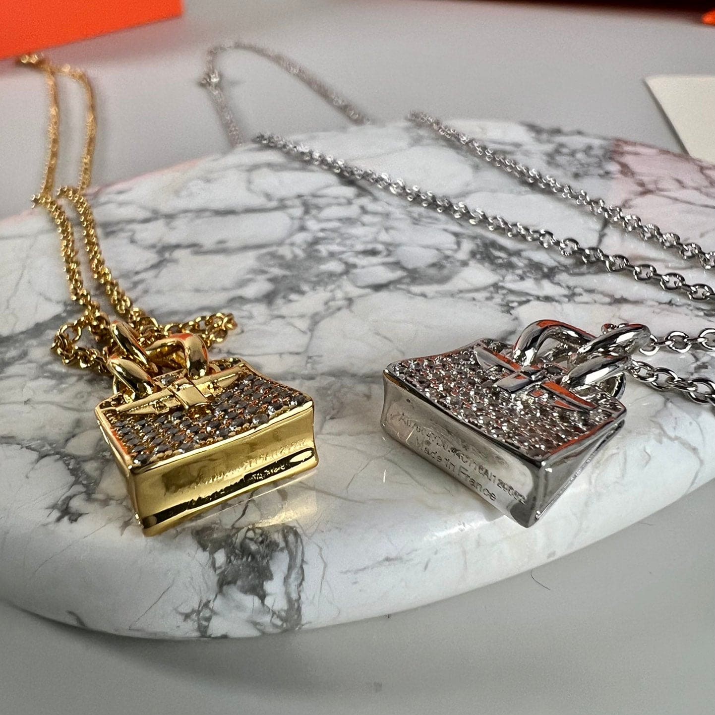 18K Amulettes Birkin Pendant Hermes Necklace