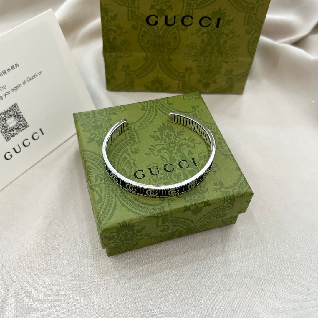 Double Gucci Marmont Bangle Bracelet