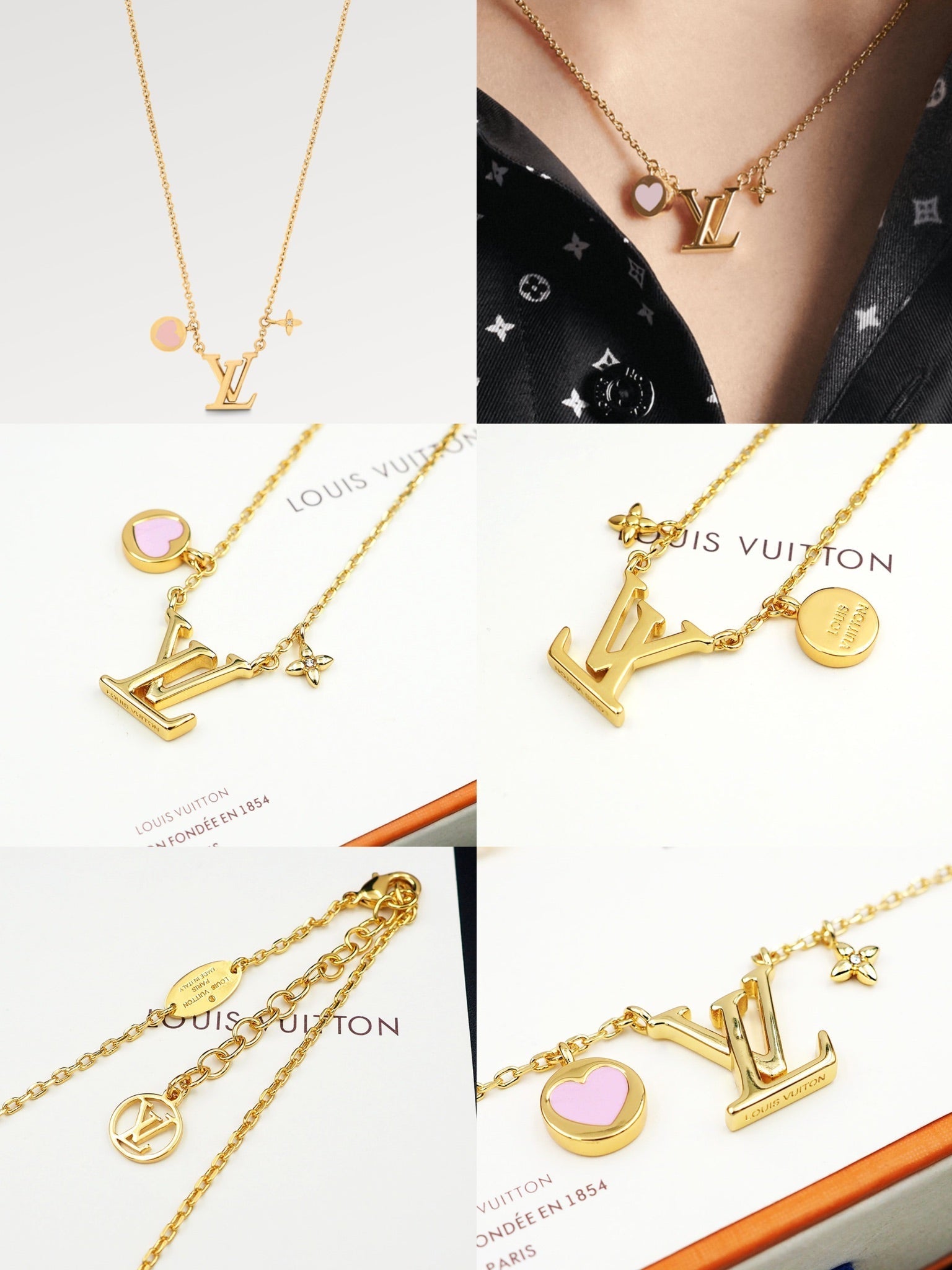18K Louis Vuitton Iconic Heart Necklace