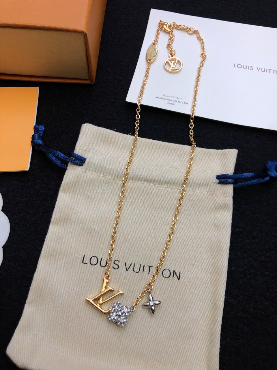 18K Louis Vuitton Gram Necklace