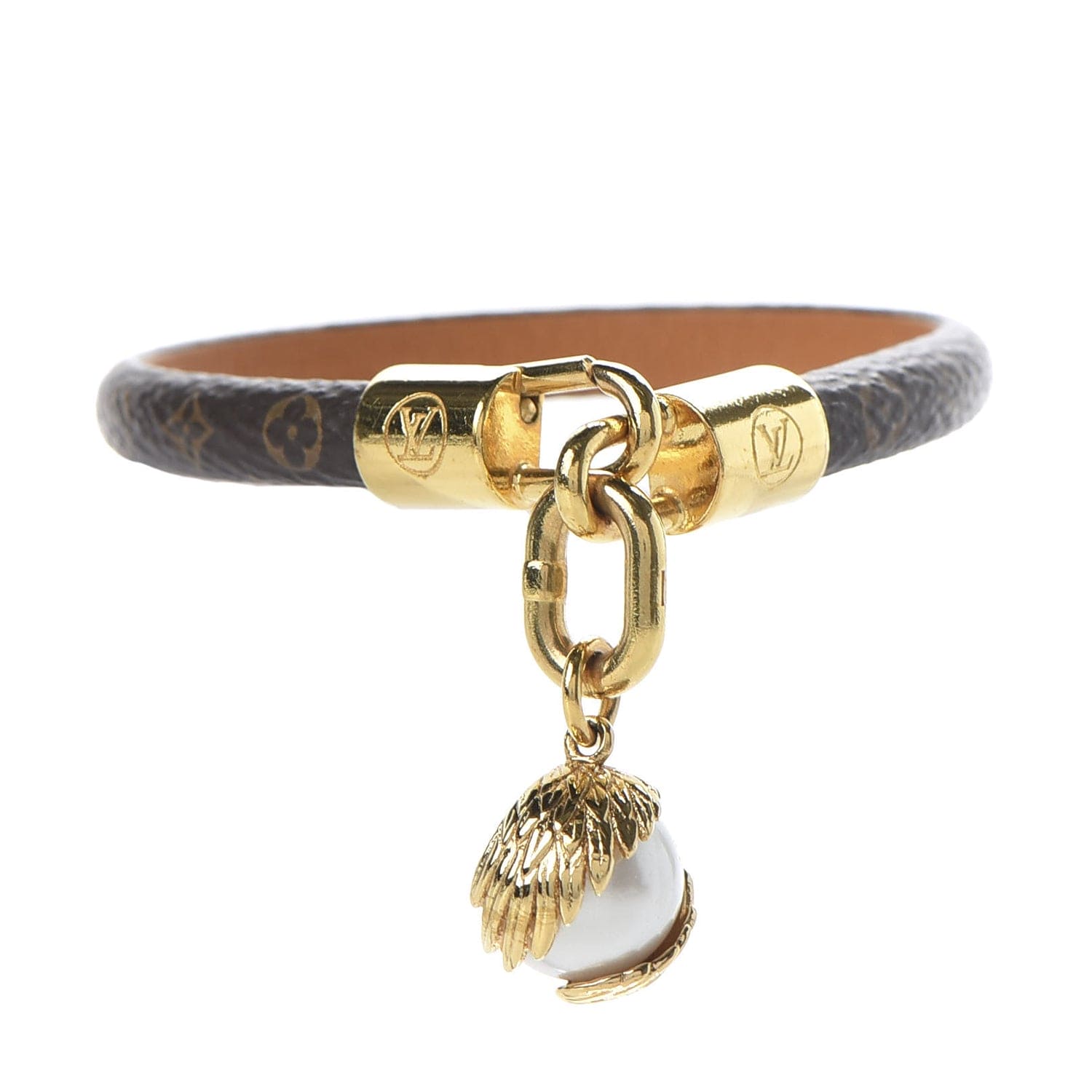 18K Louis Vuitton Pearl Angels Bracelet