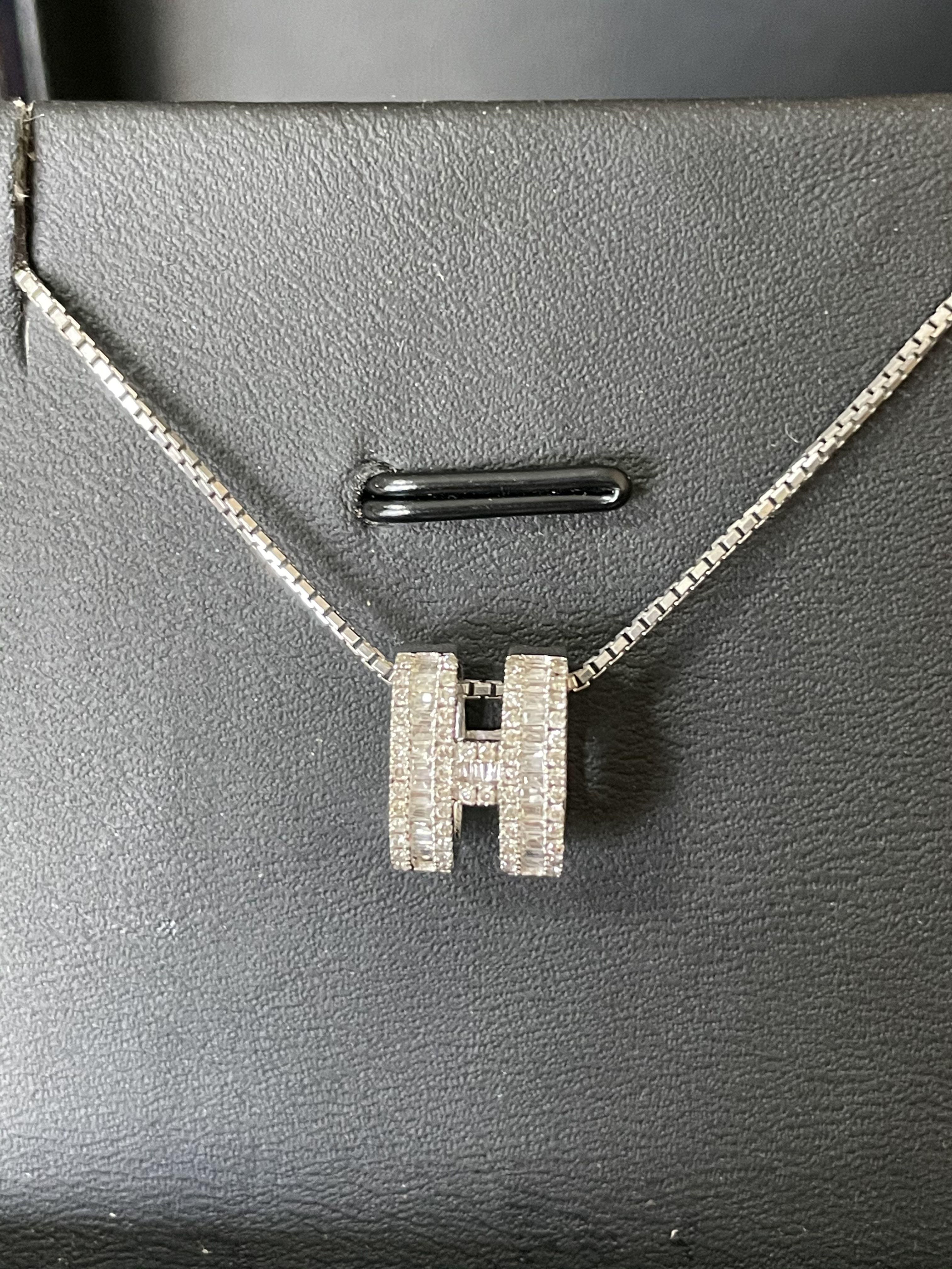 18K Hermes Diamonds Necklace