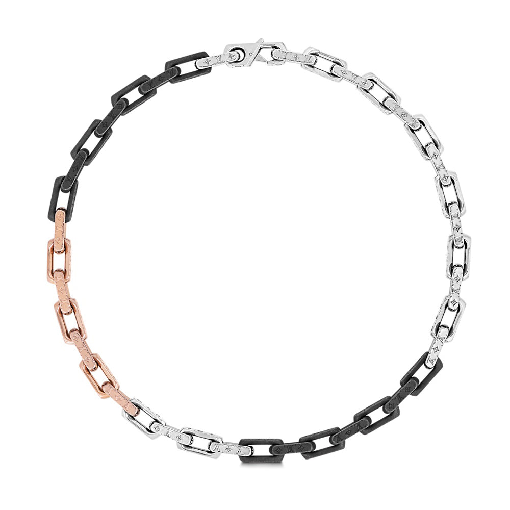 18K Louis Vuitton Monogram Chain Necklace