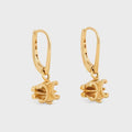 18K Celine Solitaire Earrings