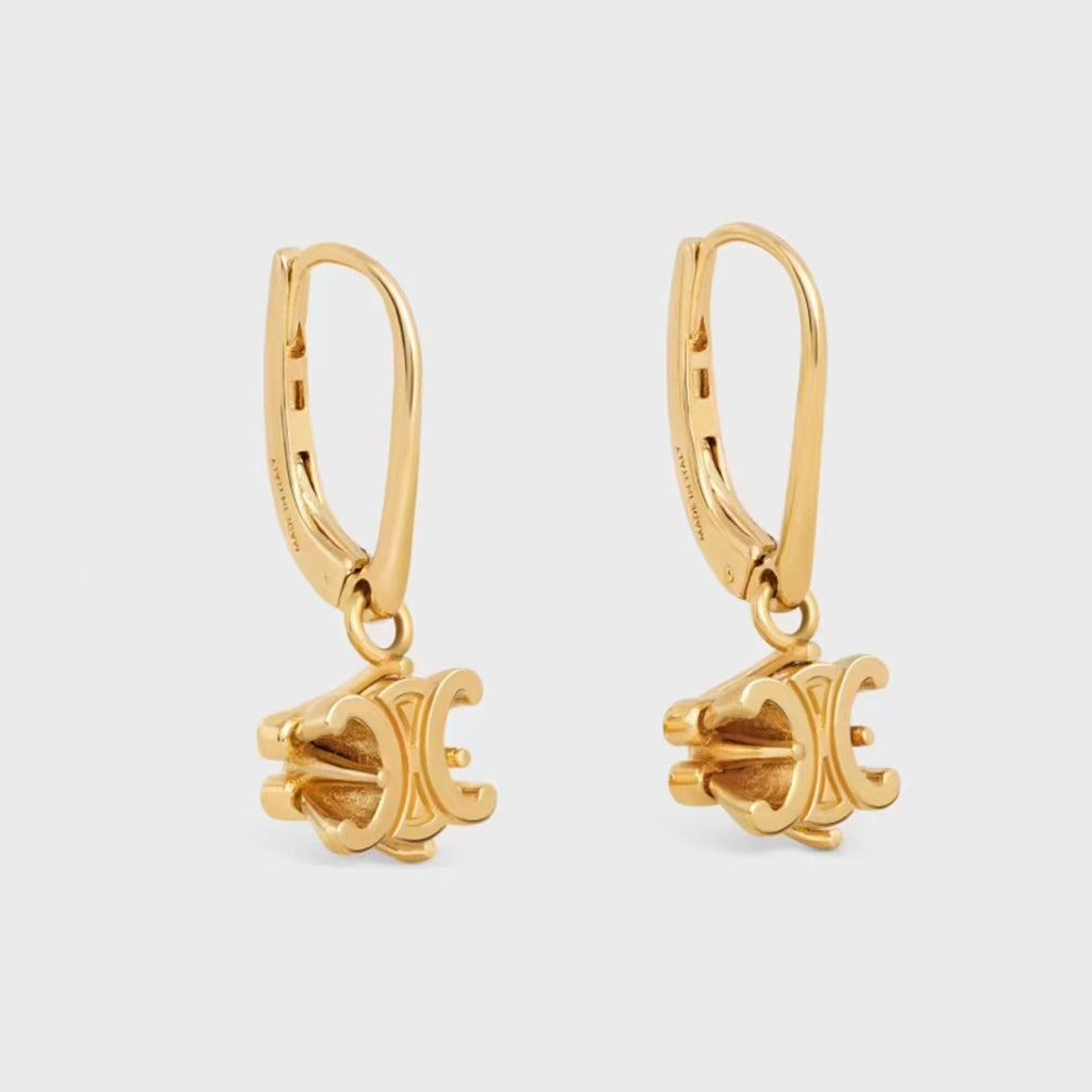 18K Celine Solitaire Earrings