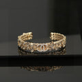 18K  Chanel Flower Diamond Cuff Bracelet