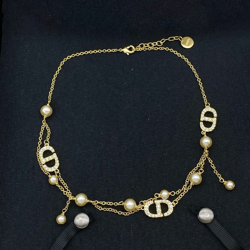 18K Petit Dior Pearl & Diamond Bracelet