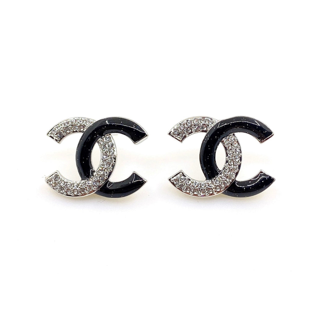 18K  Chanel Black Diamonds Earrings
