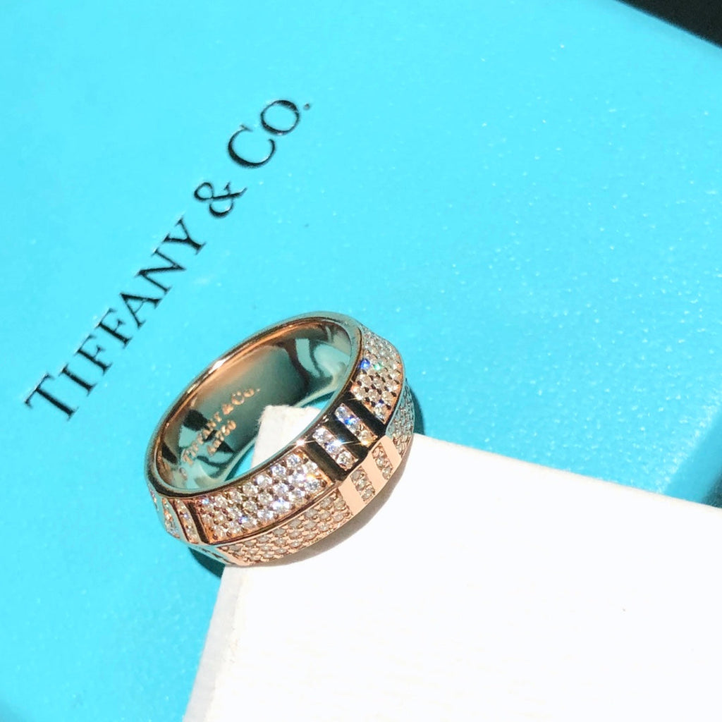 18K Tiffany Atlas x Closed Wide Ring