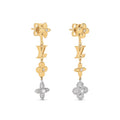 18K Louis Vuitton Monogram Earrings