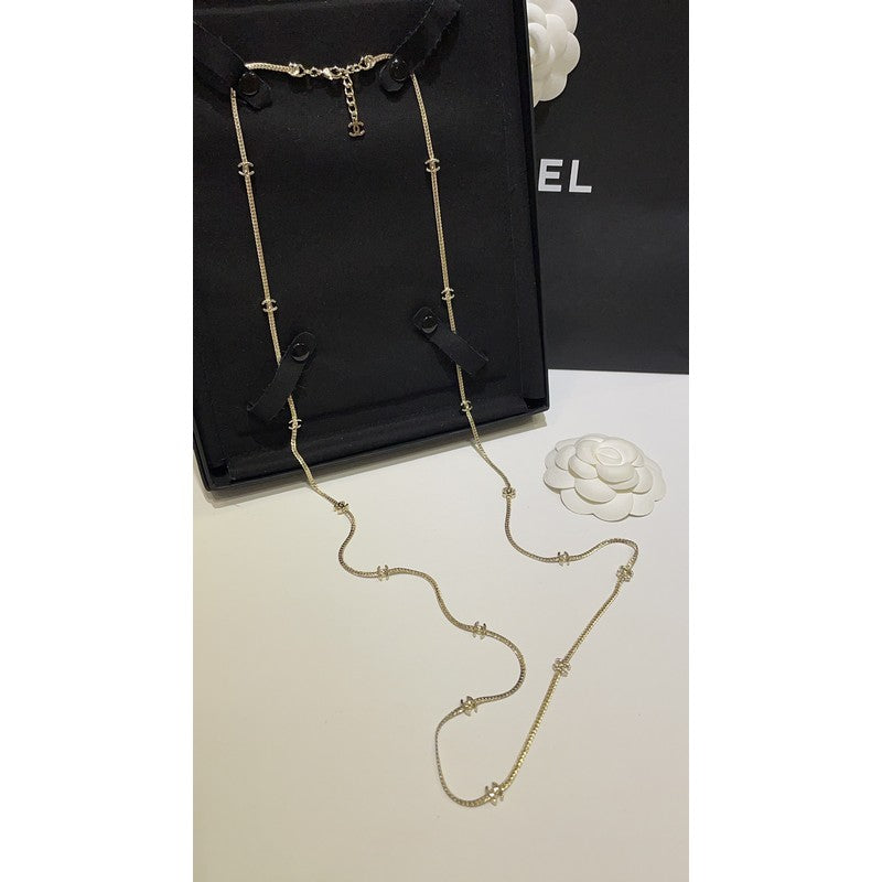 18K  Chanel 24B Flowers Long Necklace