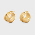 18K Celine Formes Abstraites Hoops Earrings