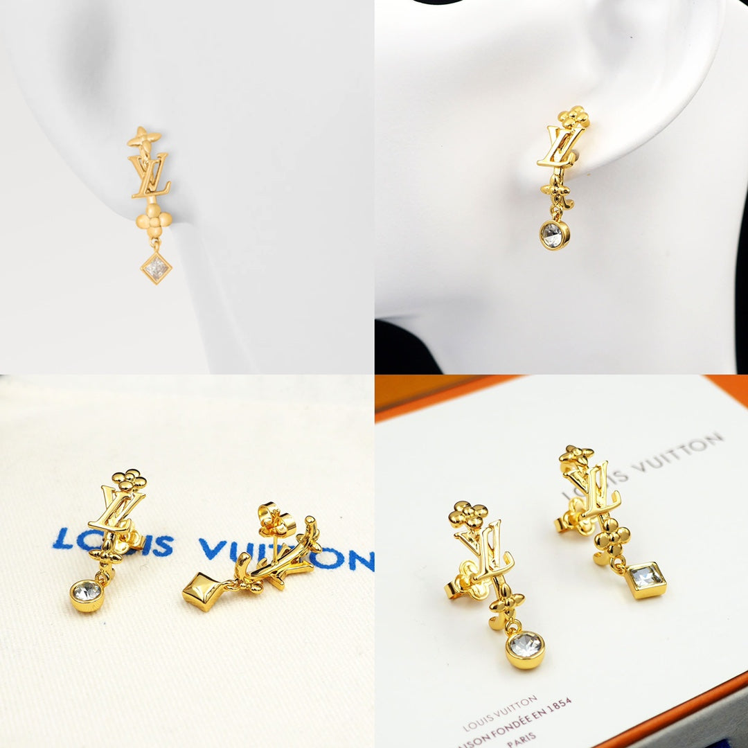 18K Louis Vuitton In the Sky Earrings