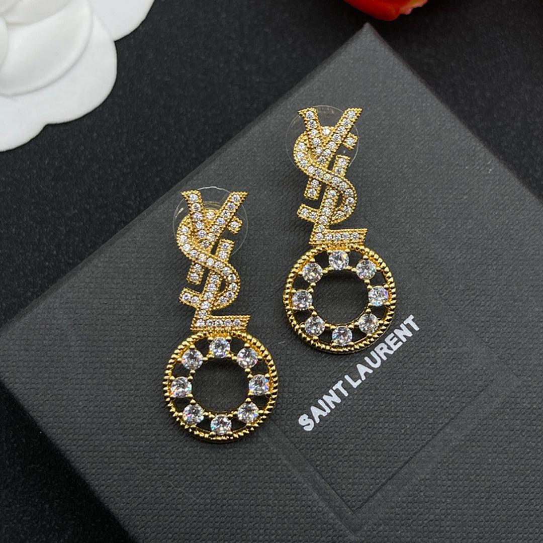 18K YSL Diamonds Earrings