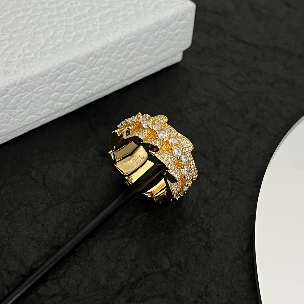 18K Dior Couture Diamond Ring