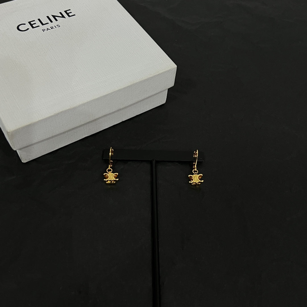 18K Celine Solitaire Earrings