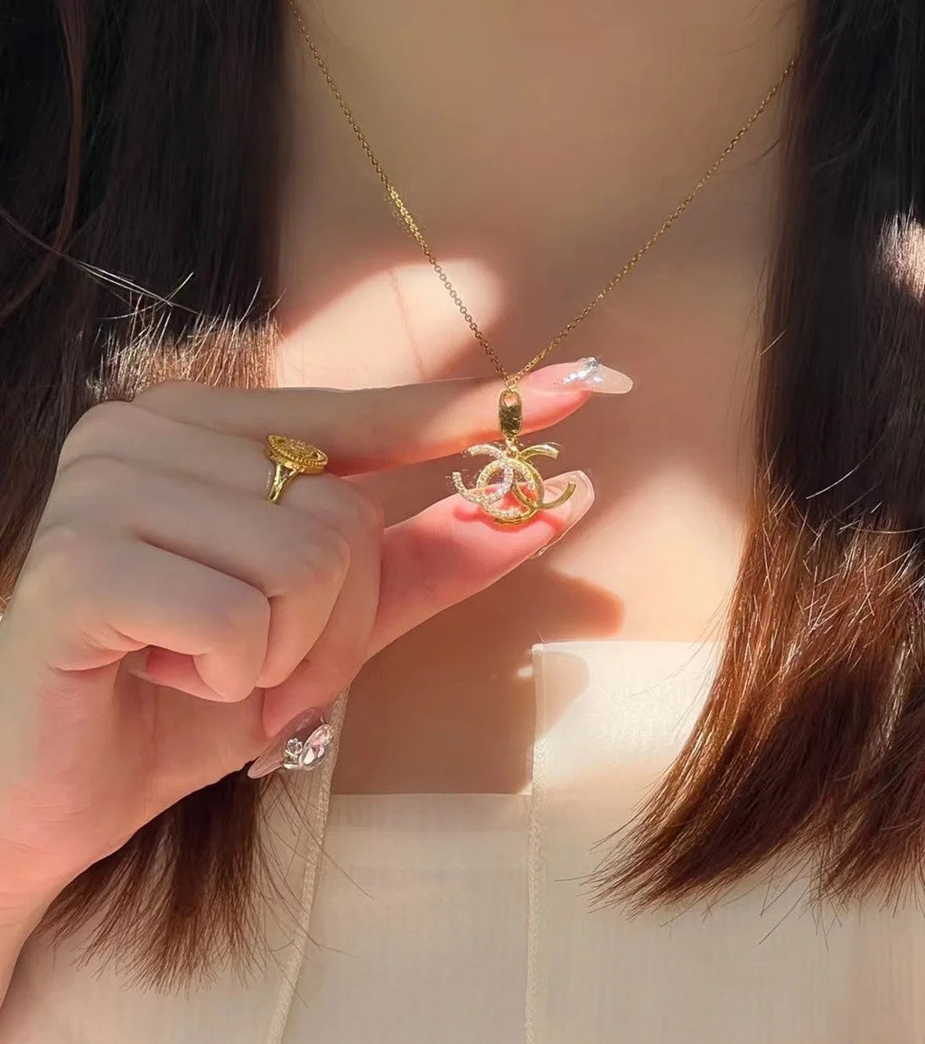 18K  Chanel Diamond Long Necklace