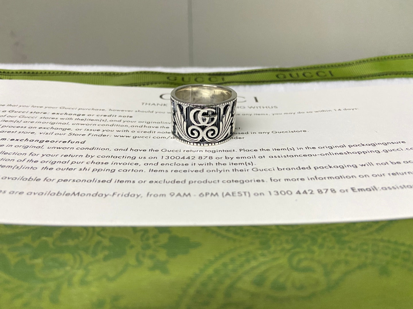 Double Gucci Marmont Ring