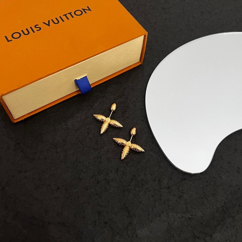 18K Louis Vuitton Louisette Stud Earrings