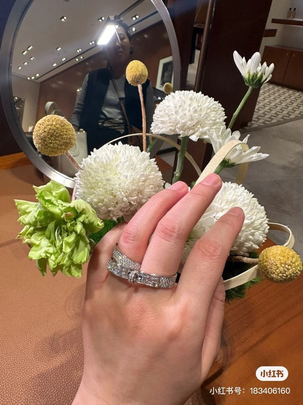 18K Kelly Gavroche Double Hermes Ring