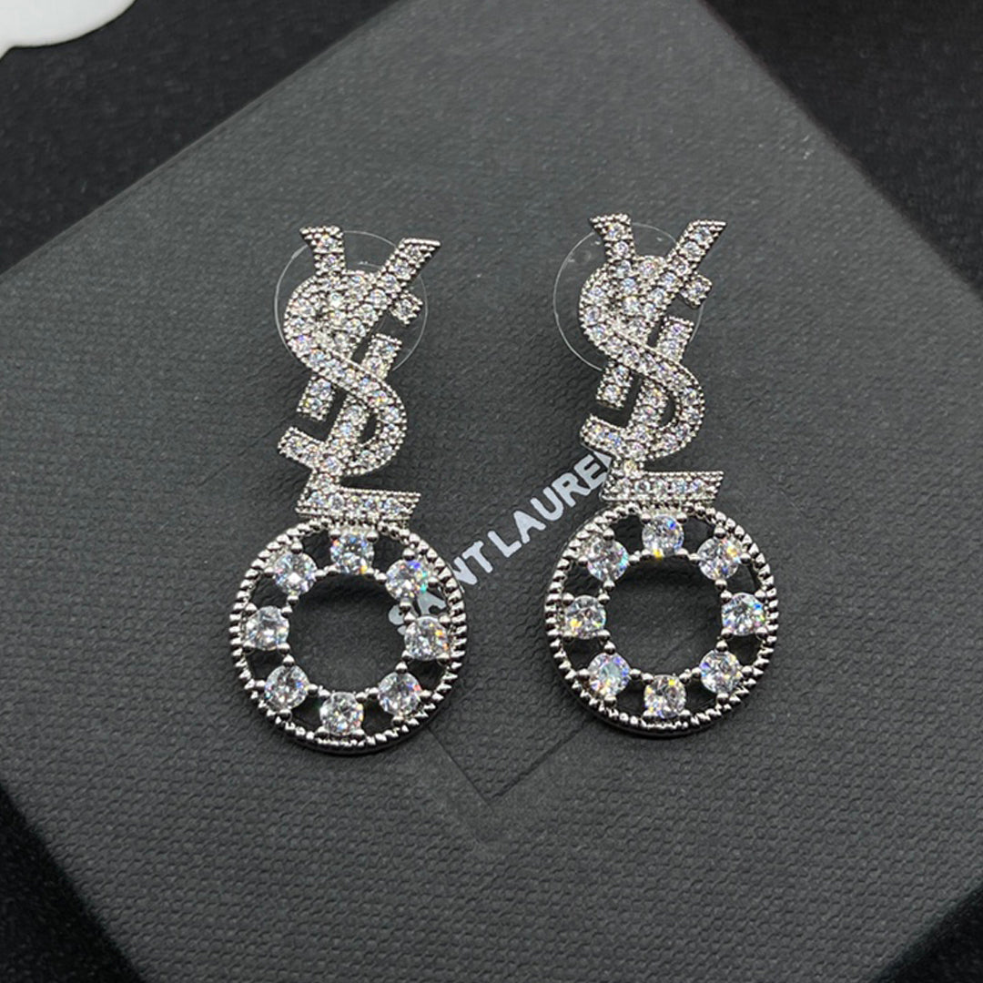 18K YSL Diamonds Earrings