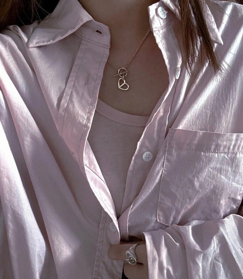 18K Cache-coeur Amulette Pendant Hermes Necklace