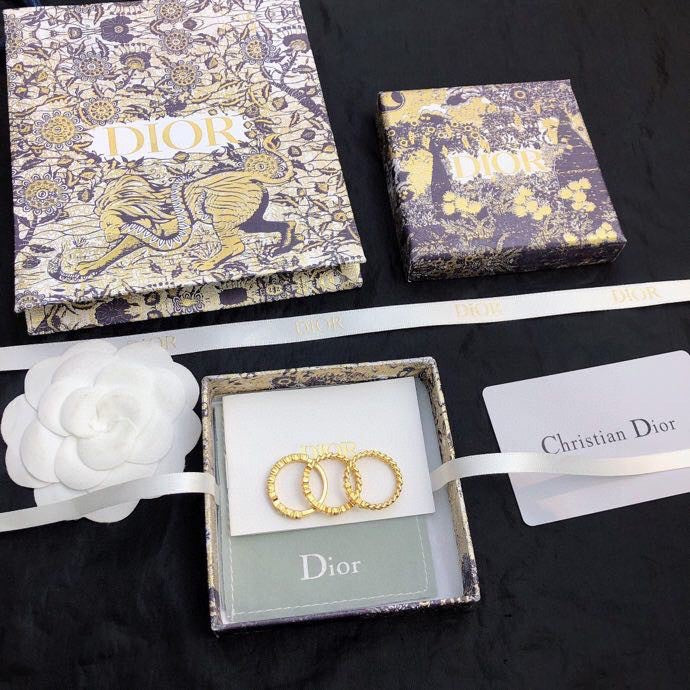 18K Dior Star Set Of Three Rings