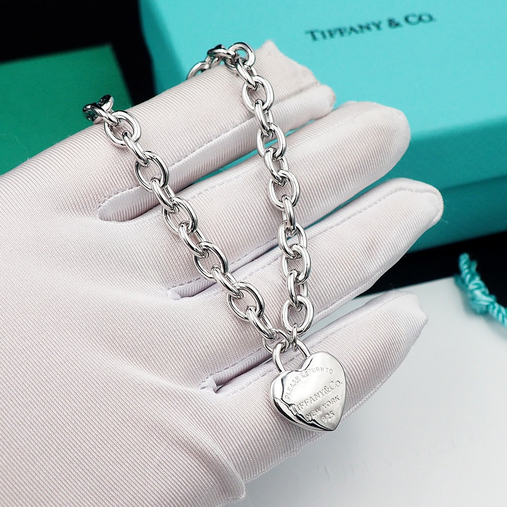 18K Tiffany Tag Chain Bracelet