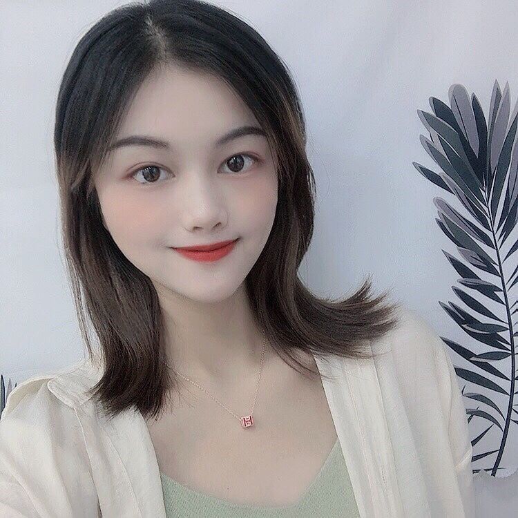 18K Cage D'H White Hermes Necklace