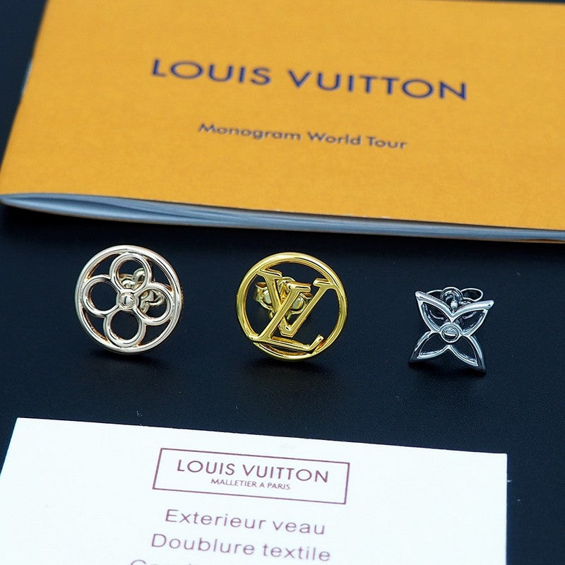 18K Louis Vuitton Lace Earrings
