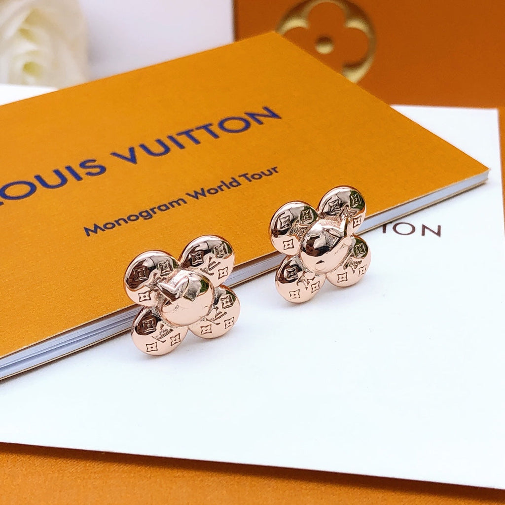 18K Louis Vuitton Vivienne Earrings