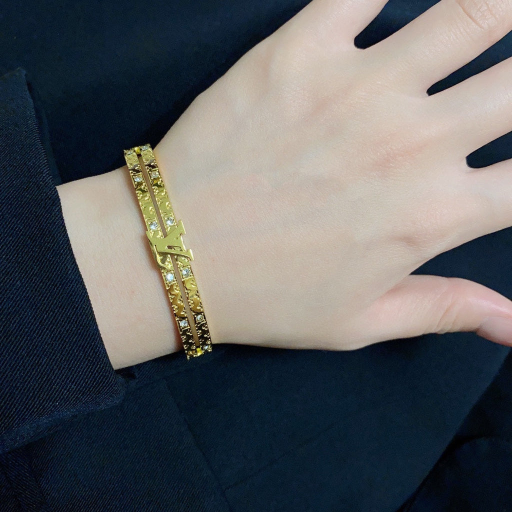 18K Louis Vuitton Double Bracelet