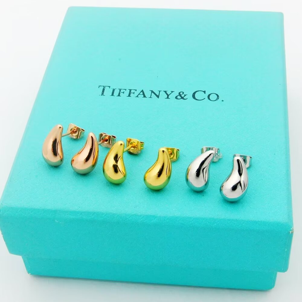 18K Tiffany Horn Earrings