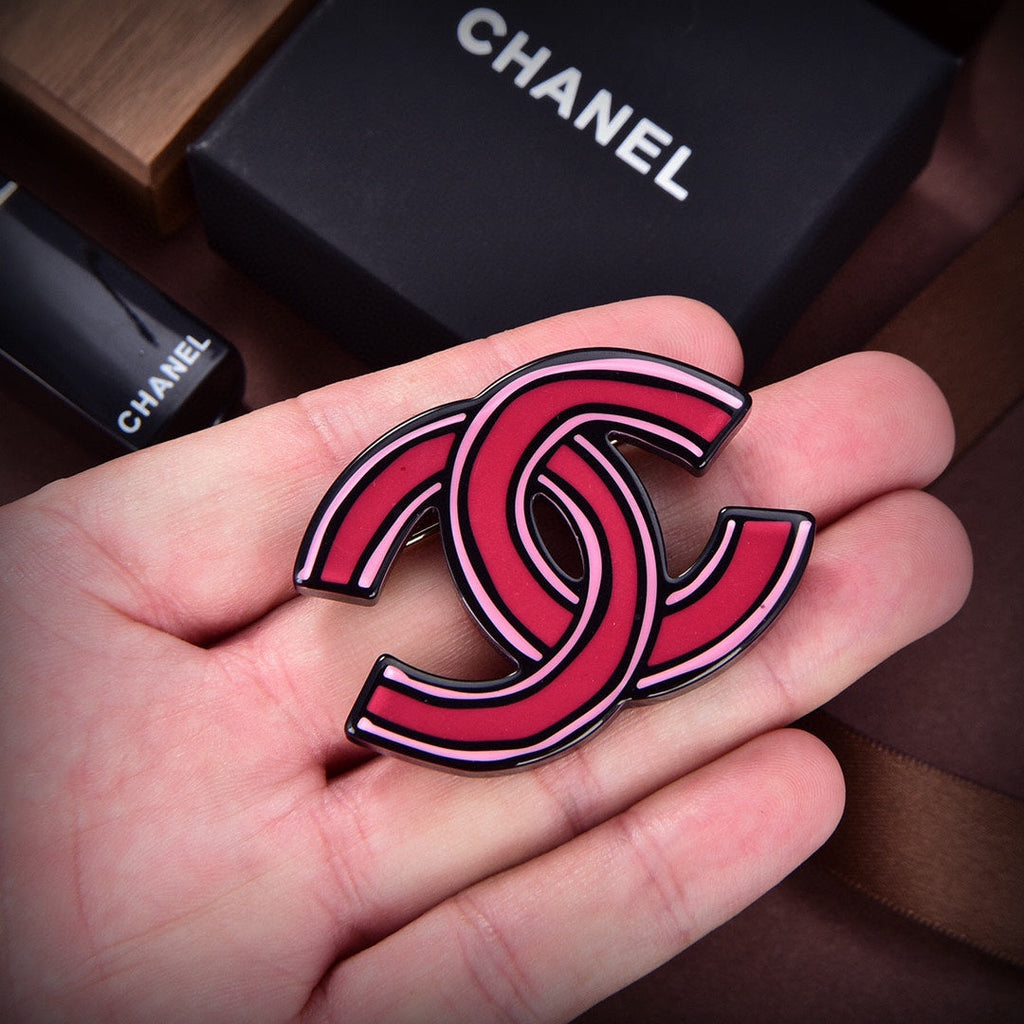 18K  Chanel Pink Brooch
