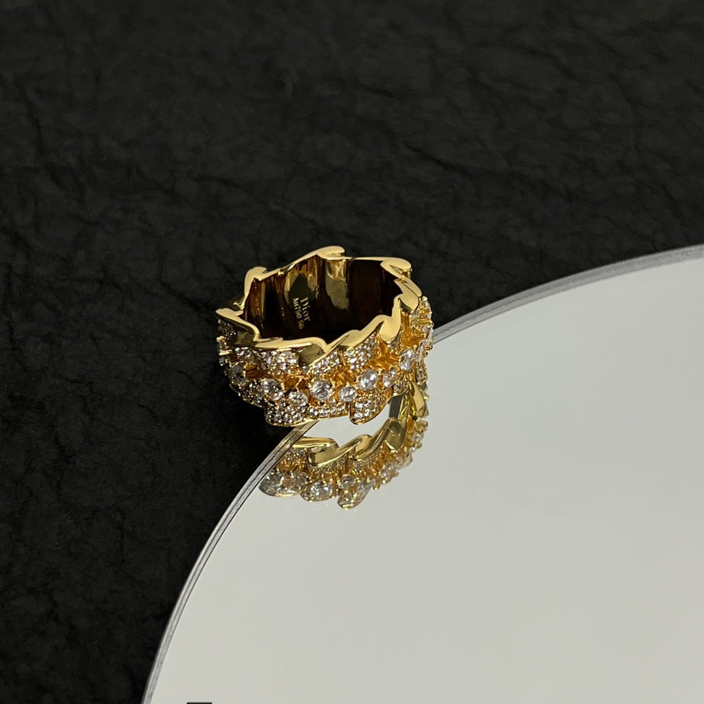 18K Dior Couture Diamond Ring