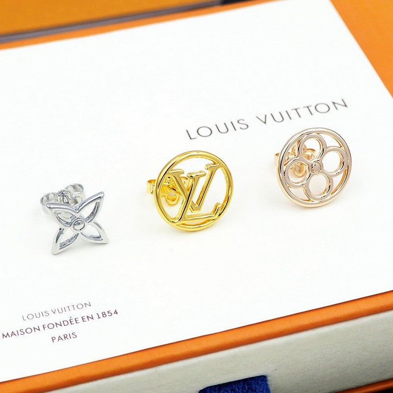 18K Louis Vuitton Lace Earrings
